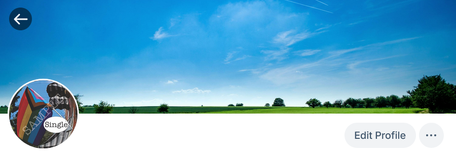 Screenshot of profile photo in use
