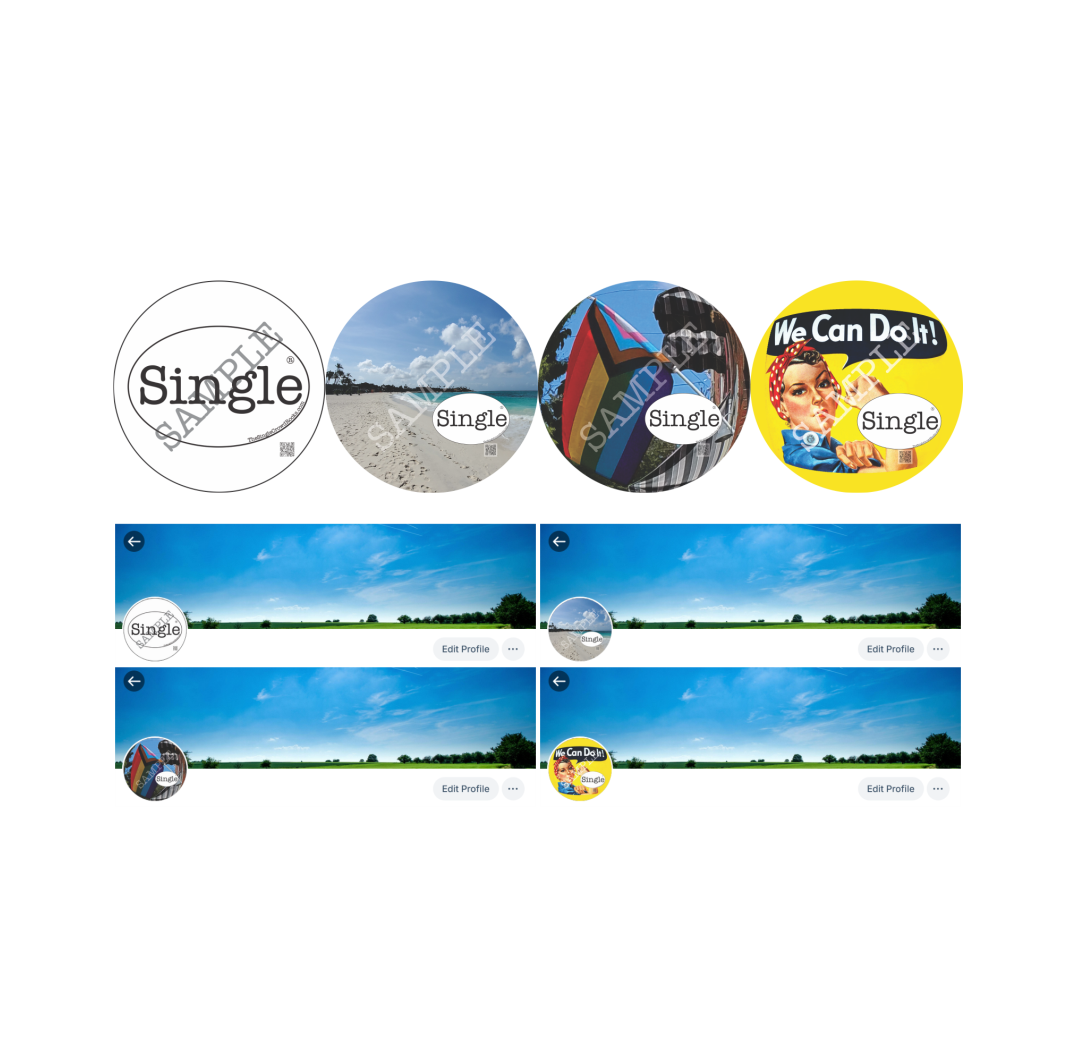 Single® Profile Photos for your social media platforms