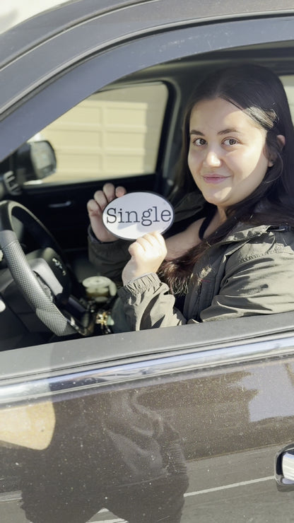 Angelina shows off her new Single® Magnet.