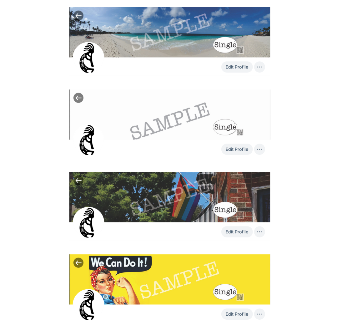 Single® Profile Banners/Cover Photos for your social media platforms.