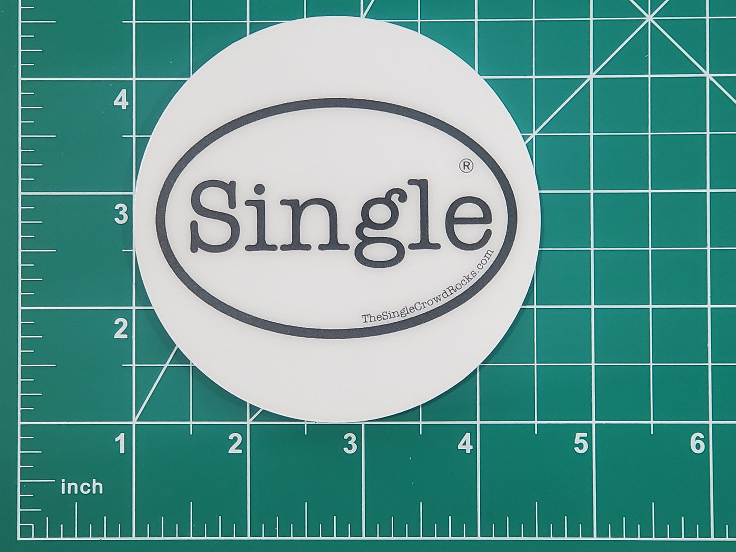 Dimensions of the Single®  Drink Coaster.