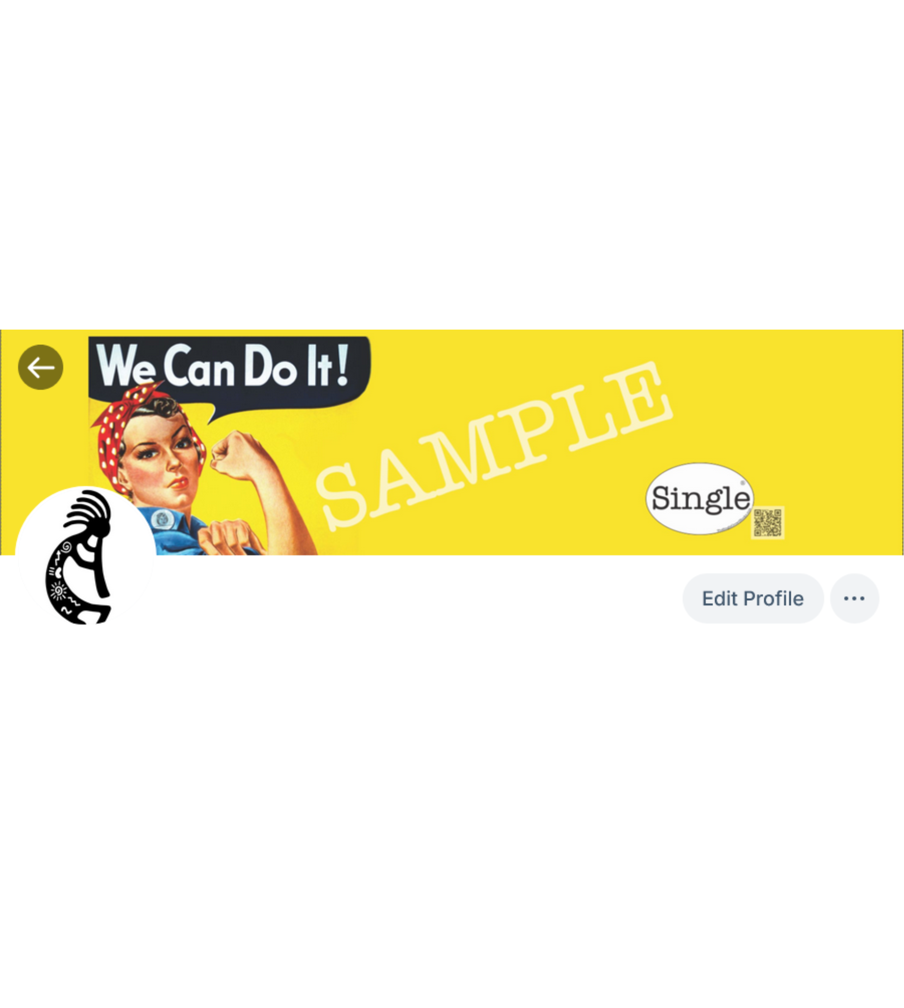 Screenshot of a Bluesky profile with Women’s Rights set as the banner/cover photo.