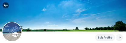 Screenshot of profile photo in use