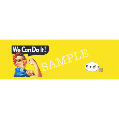Rosie The Riveter banner/cover photo with “Single®” Logo overlay…Women’s Rights.