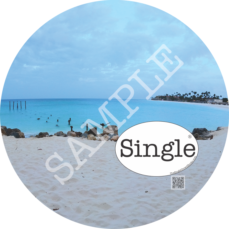 Beach Morning Walk profile photo with “Single” Logo overlay