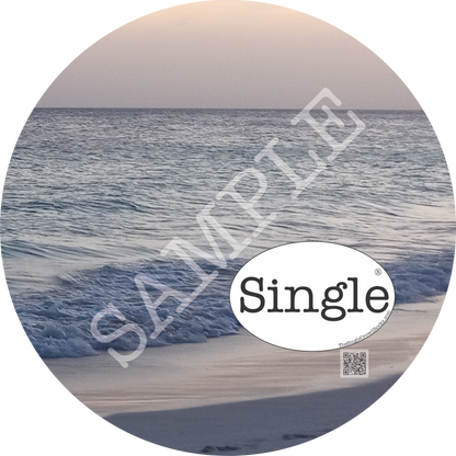 Beach Sunset Walk profile photo with “Single” Logo overlay