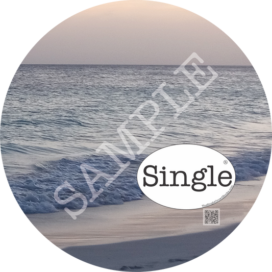 Beach Sunset Walk profile photo with “Single” Logo overlay